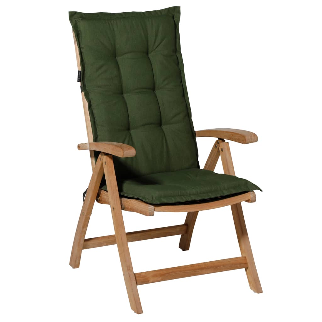 Coussin de chaise Madison avec un dossier haut Panama 123x50 cm vert