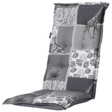 Madison chair cushion with high back sifra 123x50 cm gray