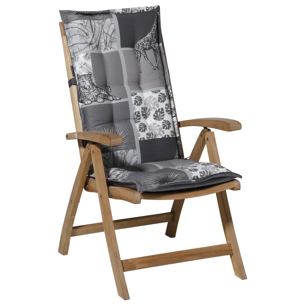 Madison Chair polštář s vysokou zadní sifrou 123x50 cm šedá