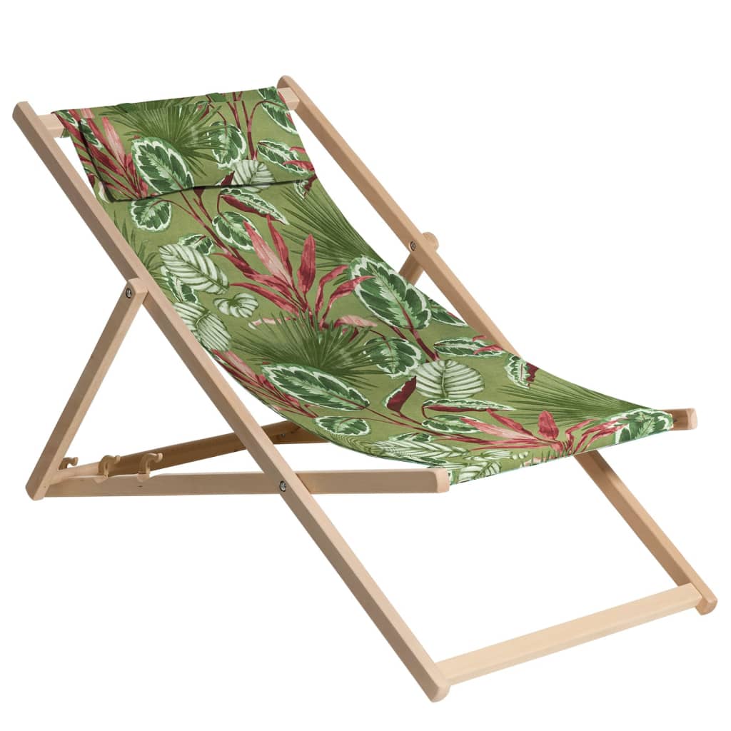 Silla de playa de Madison Cala 55x90x87 cm de madera verde