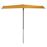 Madison balkong parasol solbølge 270x150 cm gylden gul