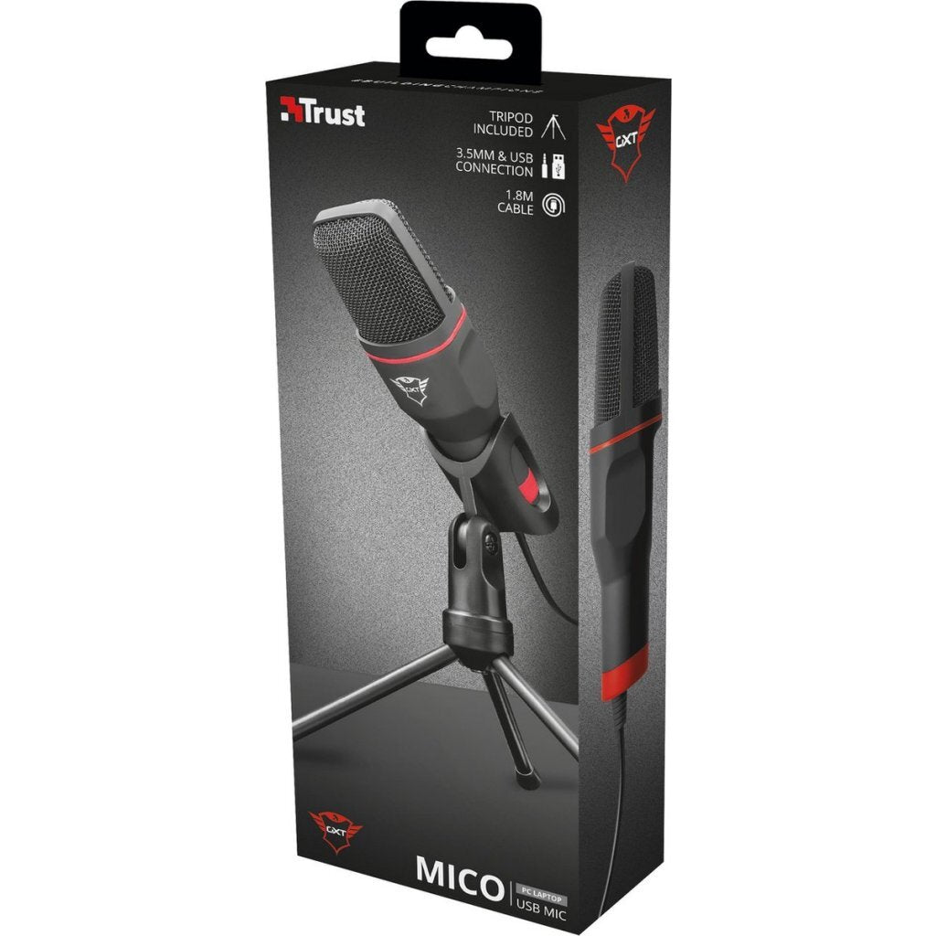 Förtroende GXT 212 MICO USB Microphone Black Red