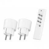 Klickt op Klickt op Schalter Set Wireless 2 Plugs mat Remote Kontroll