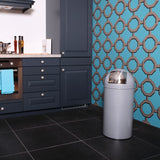 Eko Eko Waste Bin con coperchio a pressione 40 L MAT GRIGIO