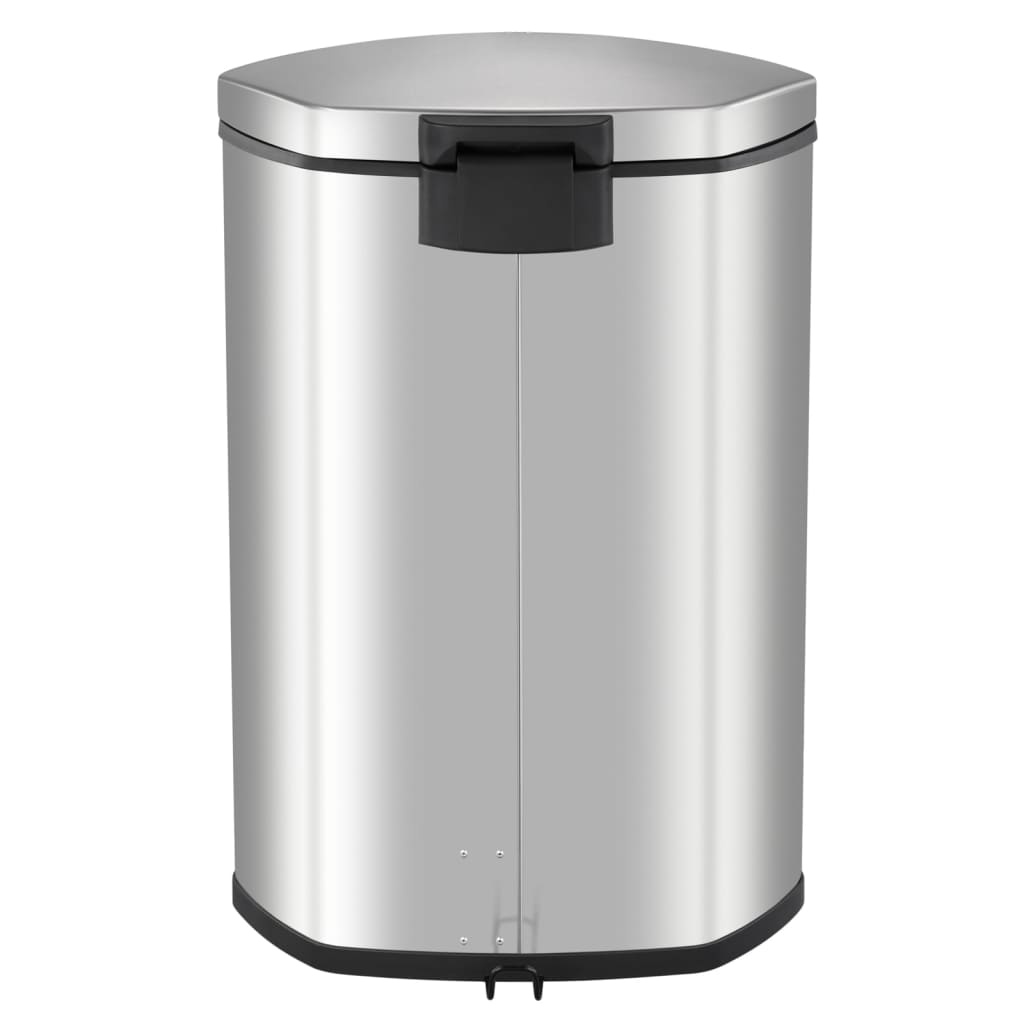 Eko Eko Pedal Bin Shell 50 l Matte silberfarben