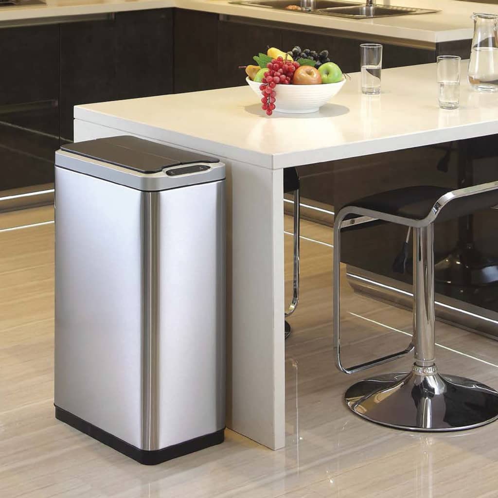 Eko Eko Garbage Can avec Sensor Phantom 2x20 L Matt Silver-Colored