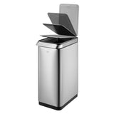 Eko Eko Waste Bin Touch Bar 30 L Matt Silver -Colored