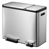 Eko Eko Pedal Bin Ecocasa 30 + 15 L Matzilverkleg