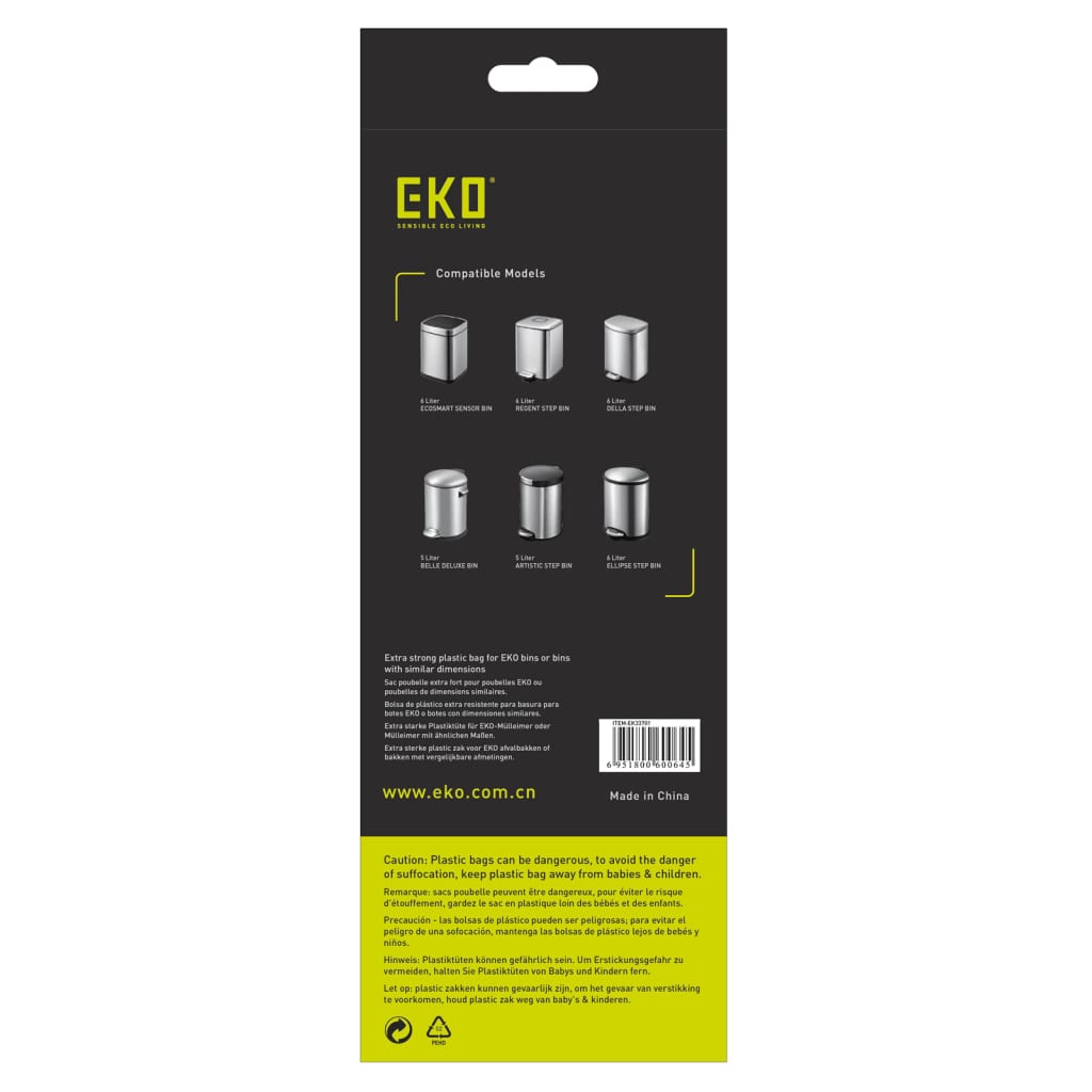 Eko Eko Waste Bag Set A 24x30 St 3-6 L White