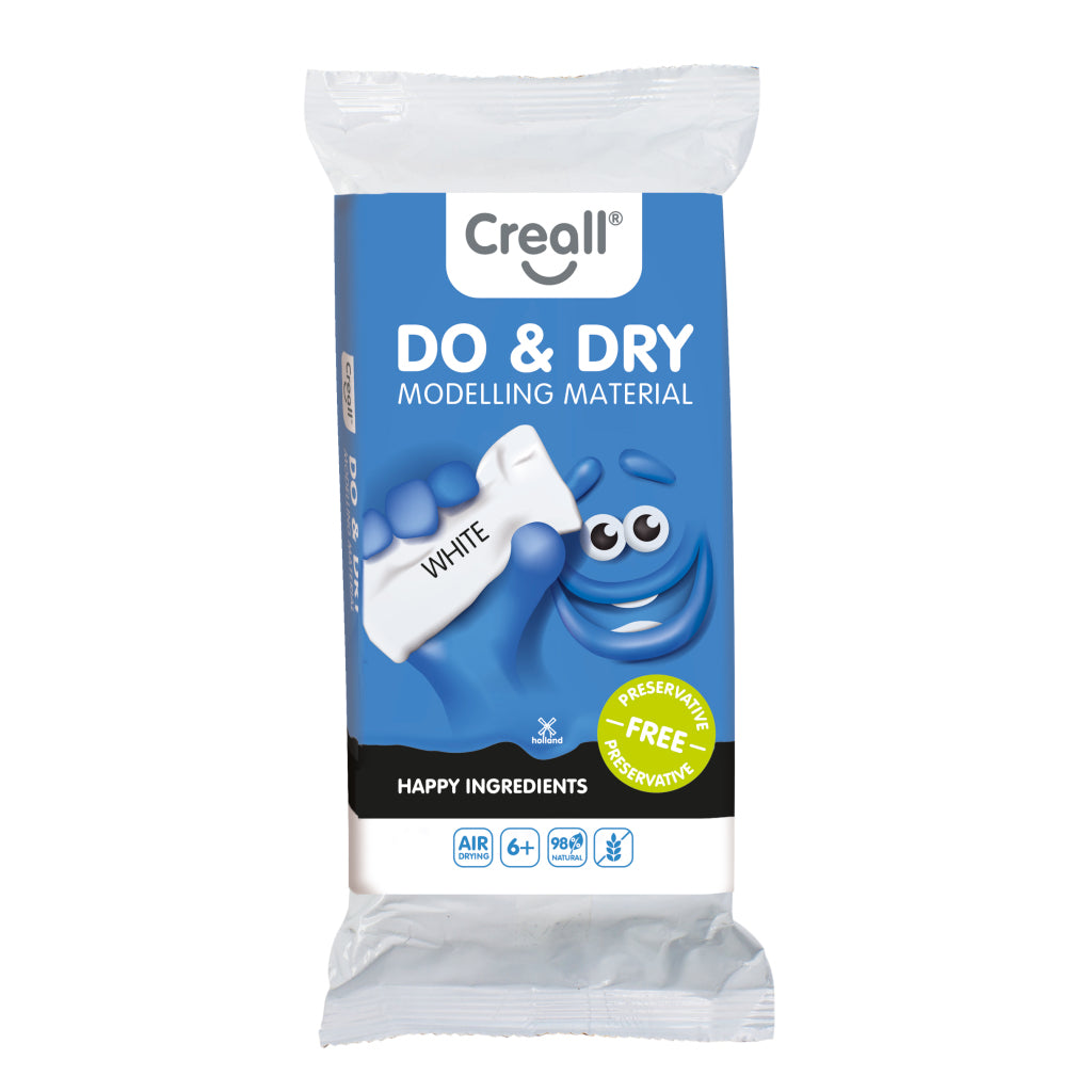 Creall Do Dry Boetseerklei Conserveringsvrij Wit, 500gr.