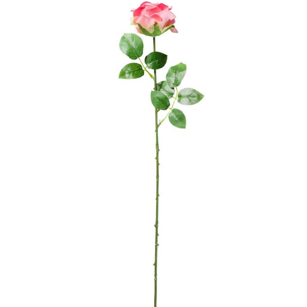 Grunnleggende kunstig blomst rose 54 cm rosa