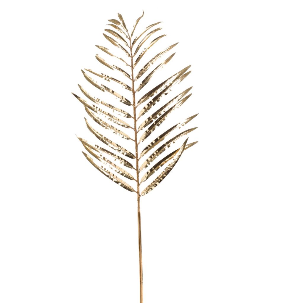 Basic artificial flower palm leaf gold 85 cm