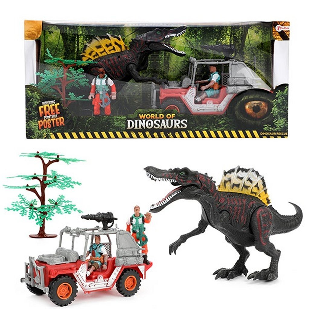 World of Dinosaurs Play Set Jeep med dino