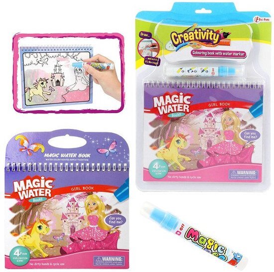 Toi-Toys Creativity Kleuren met Water Prinses met Stift