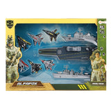 Toi-toys toi toys alfafox military aircraft carrier with launch fighter jets