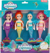 Meerjungfrau Mermaid Pop Sisters, 4st.