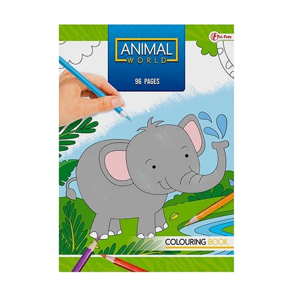 Animal World Coloring Wild Animals 96 Pages