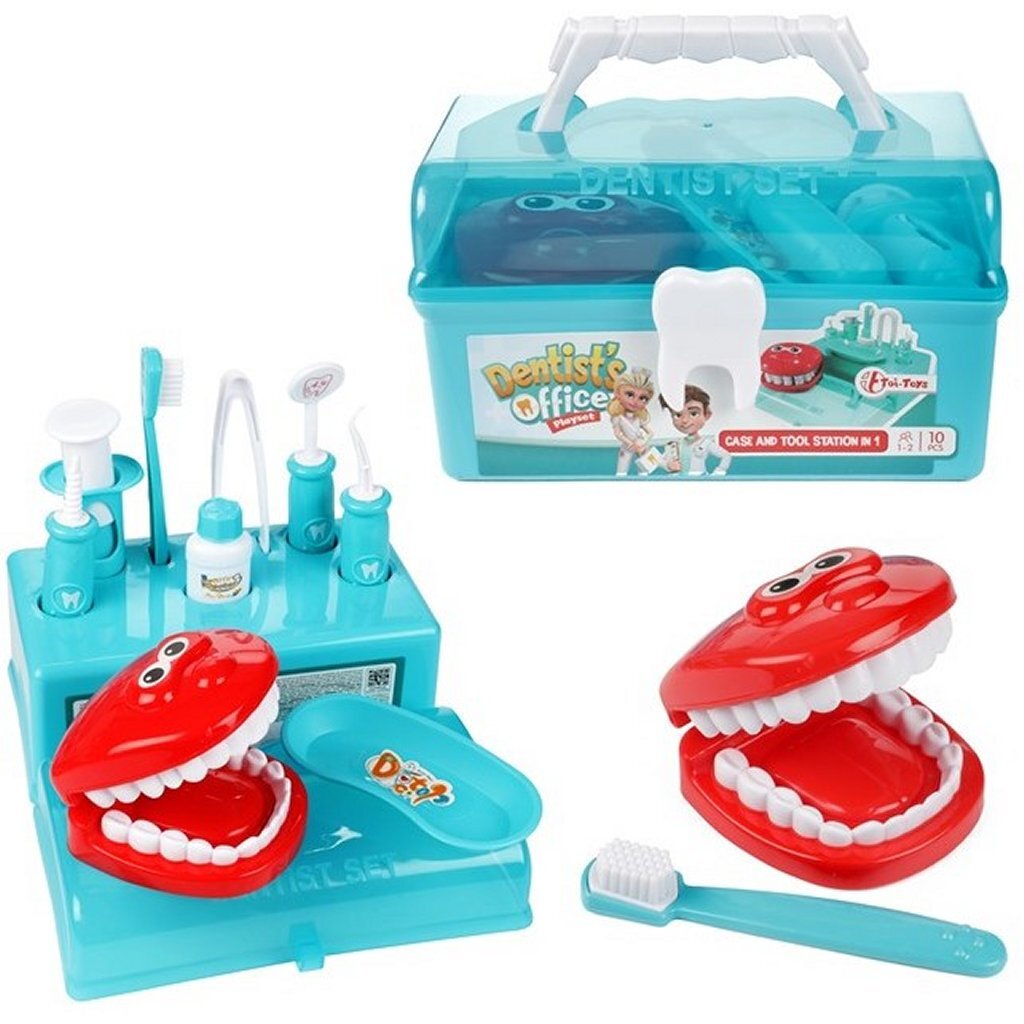 Toi-Toys Dental Suitcase con accessori, 10dlg.