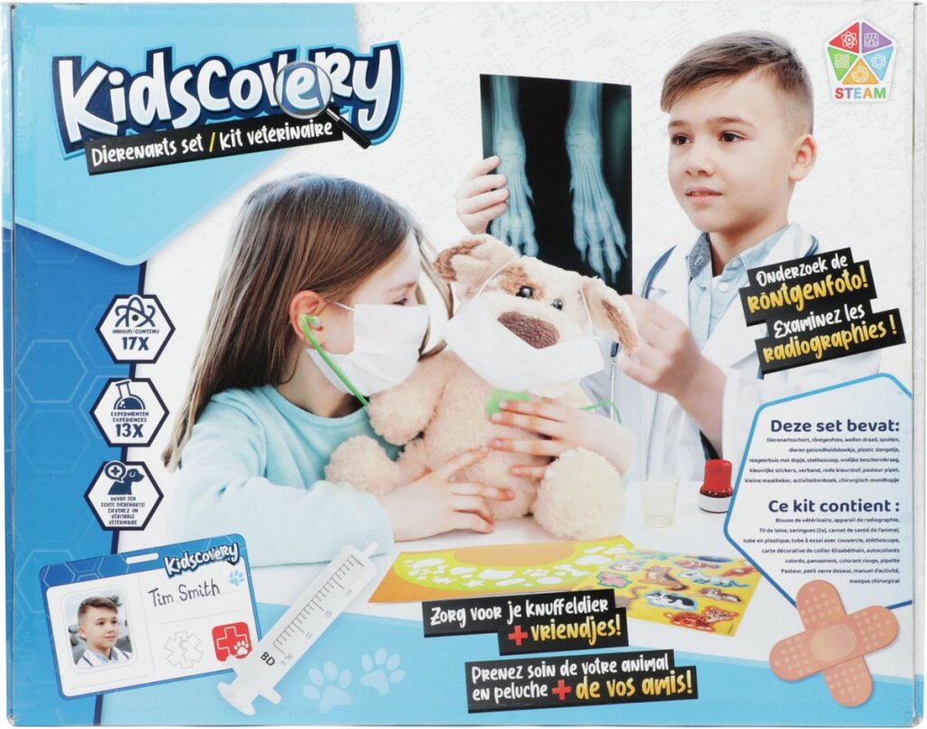 Kidscovery Kidscovery Experiment Dierenarts Set XL