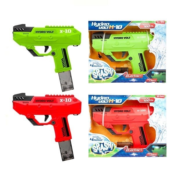 Splash Electric Water Gun Wave med ljusgrön röd