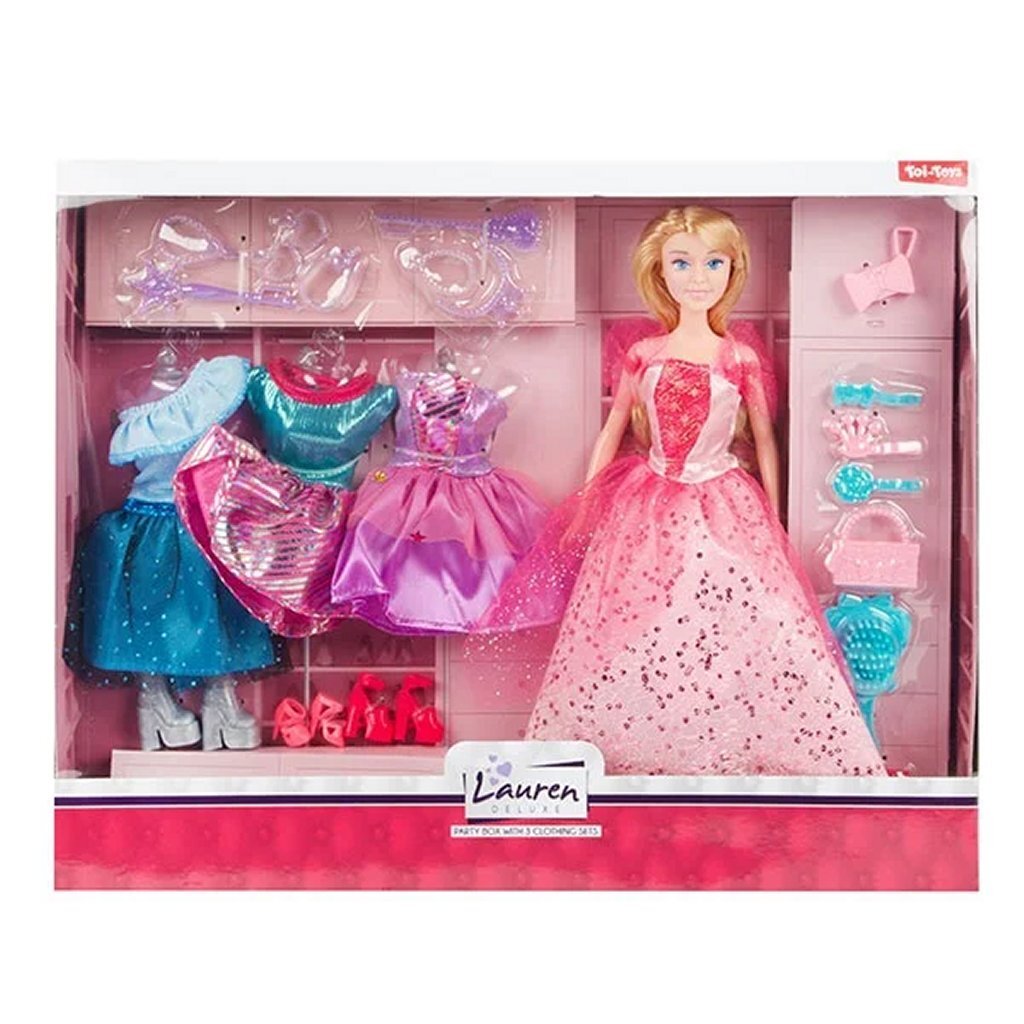 Lauren Teenage Doll Party + tenues et accessoires