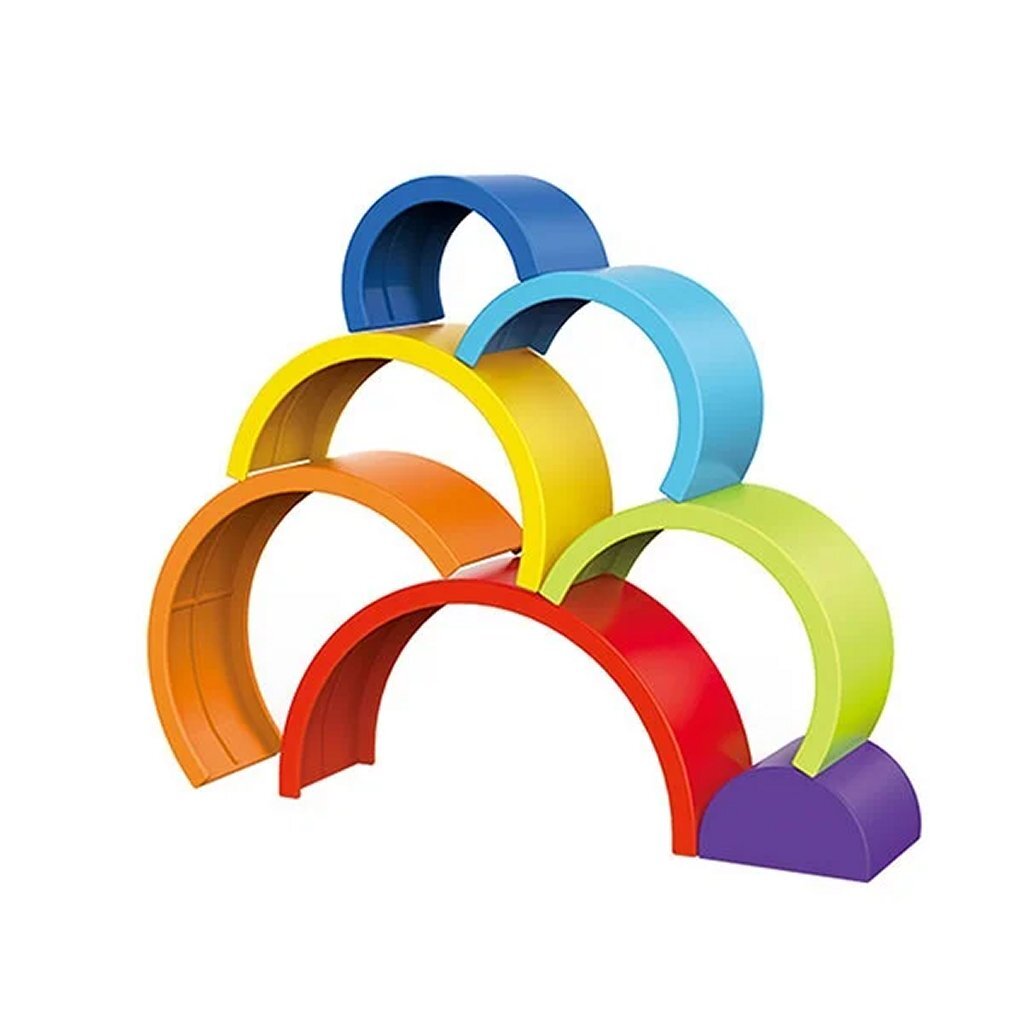 Toi-Toys små stjerner Rainbow Stacking Tower 7-Piece