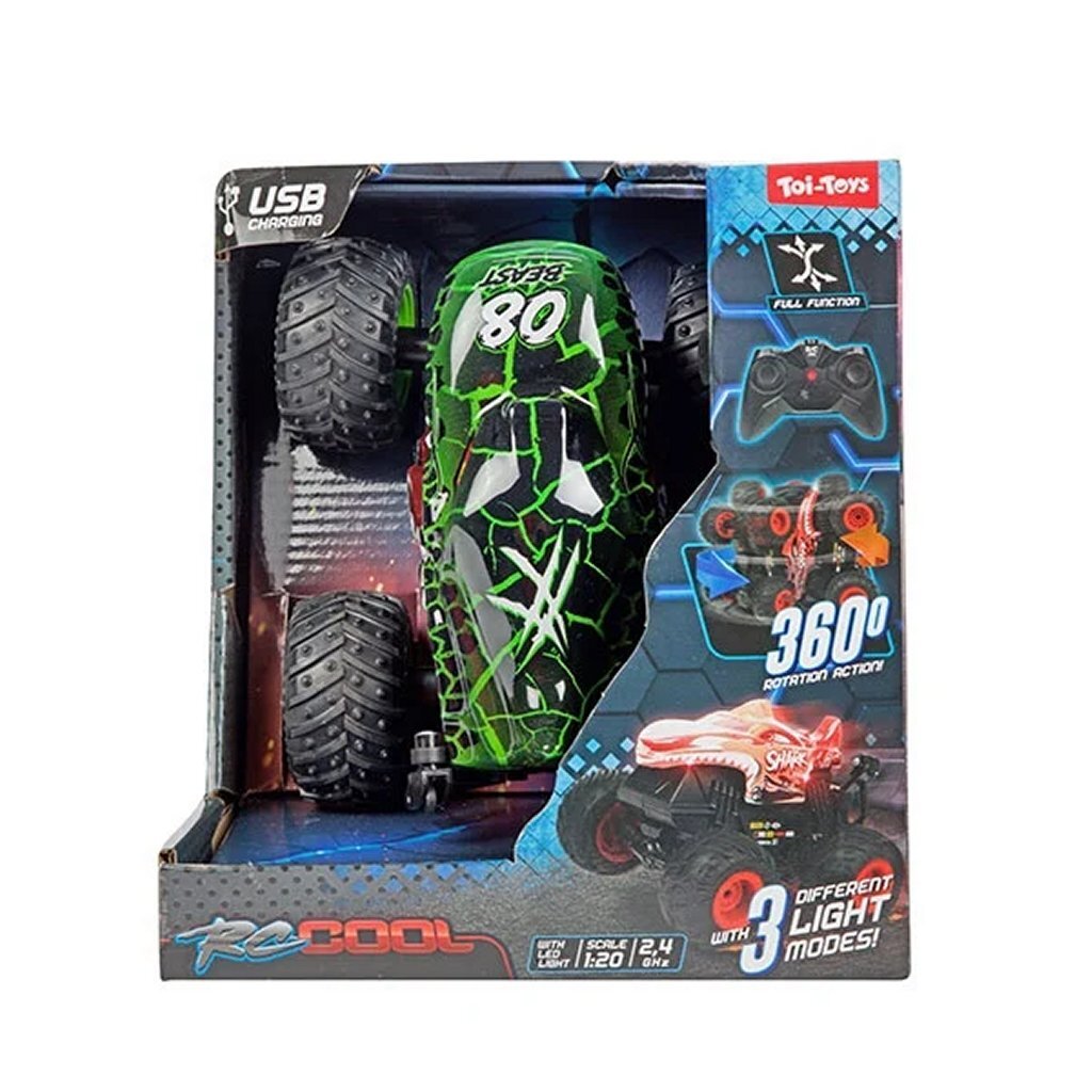 Toi-Toys RC-Cool Monster Truck 1:20 + Light Assorti