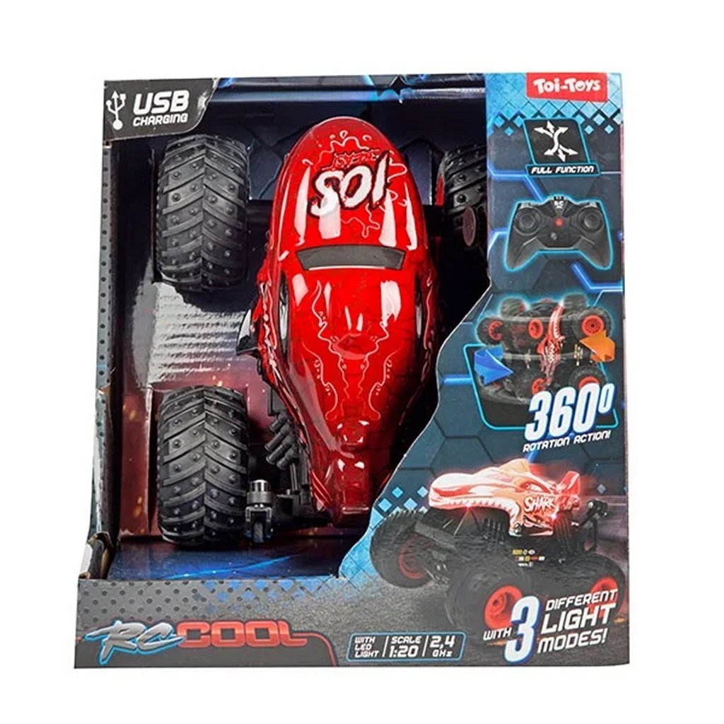 Toi-toys RC-Cool Monster Truck 1:20 + Light Assorti