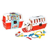 Chiot toi-toys en panier de voyage + accessoires vétérinaires