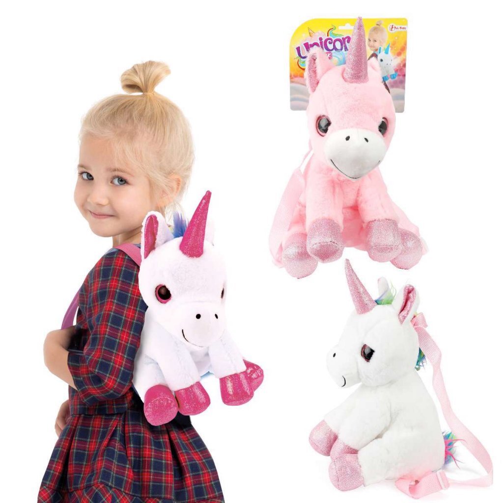 Toi-Toys Unicorn Cuddle Ryggsekk 30 cm