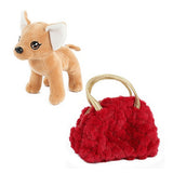 Toi-Toys plysj Chihuahua Dog in Blingbling Handbag