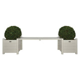 Esschert Design Esschert Design Bank med Planter White CF33W