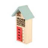 Esschert Design Wooden Insect Hotel 9x15x26 cm Naturlig mynte grønn rød