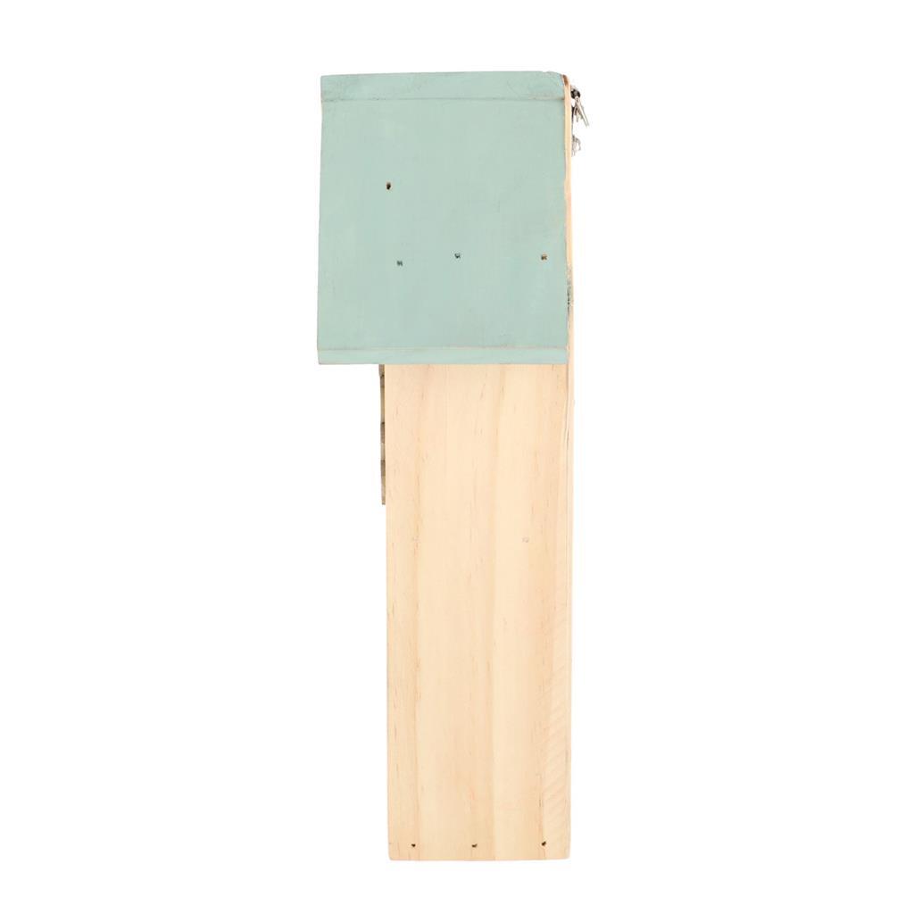 ESSCHERT Design Wooden Insect Hotel 9x15x26 cm Natural Mint Green Red