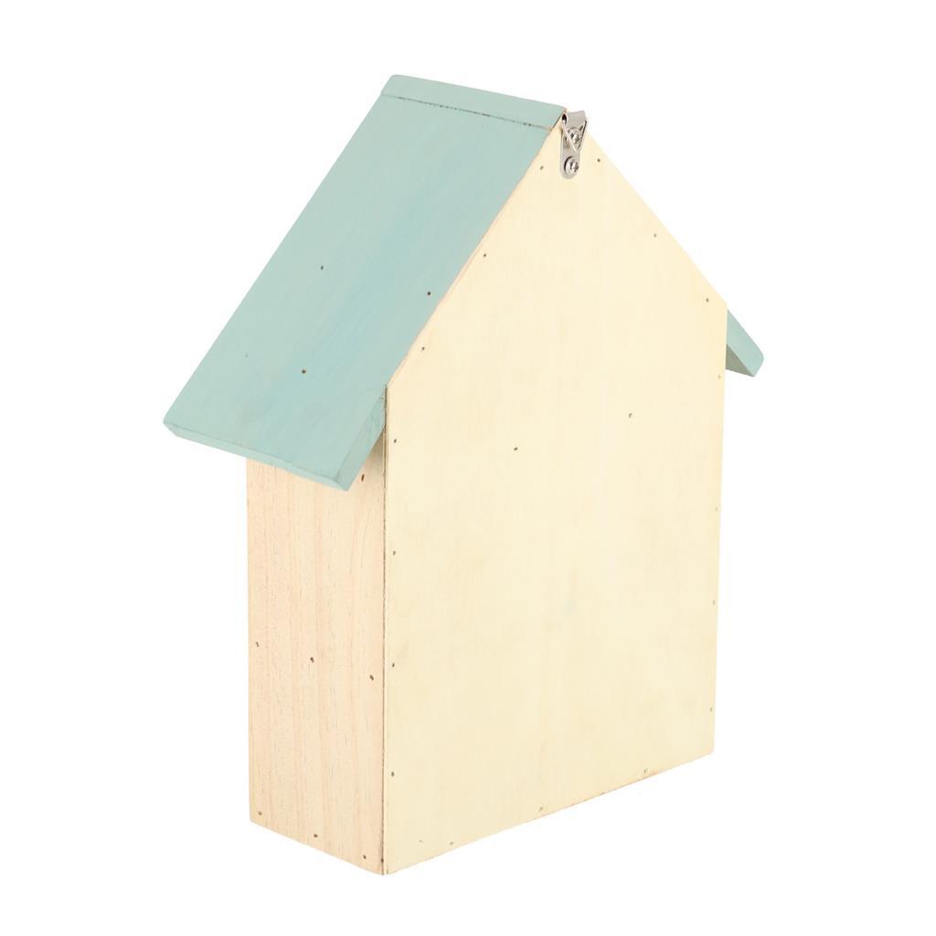 Esschert Design Holz Insekten Hotel 10x24x29 cm Natural Mint Green