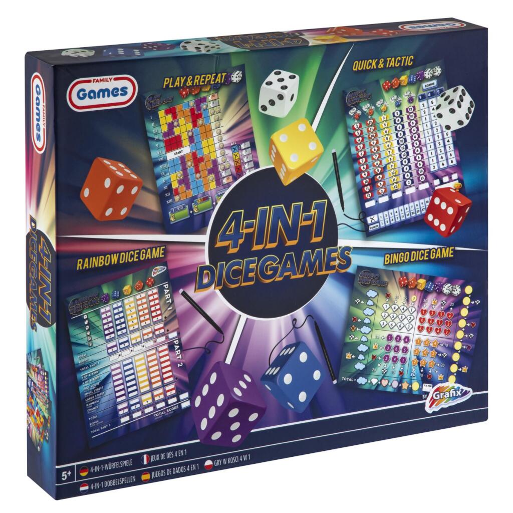 Creative Craft Group Family Games 4in1 Dice games