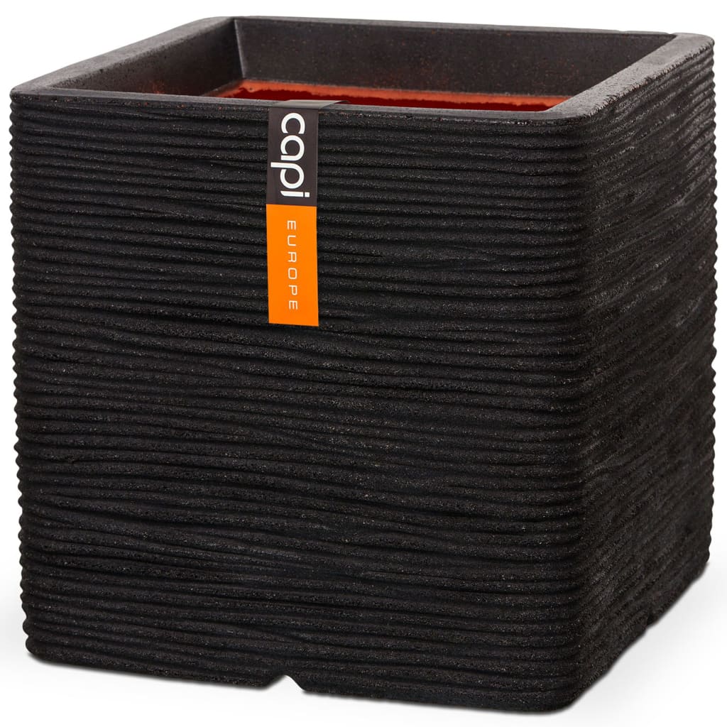 Capi capi sadilnik narava rebrast kvadrat 40x40 cm črn kblr903