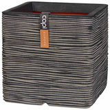 Capi Capi Planter Natur Ripp Quadrat 30x30 cm anthracite kofz902