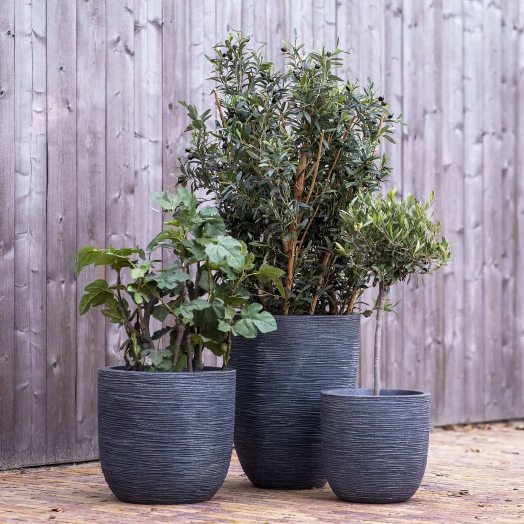 Capi Capi Planter Wash Rib 43x41 cm Gray