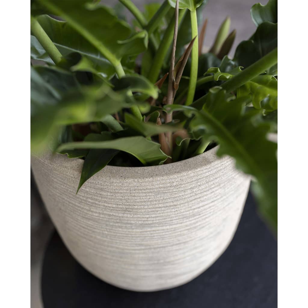 Capi Capi Flowerpot Rible Washed 35x34 cm Terrazzo Beige