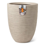 Capi Capi Planter Rib Rib Elegant Low 46x58 cm Terrazzo Beige