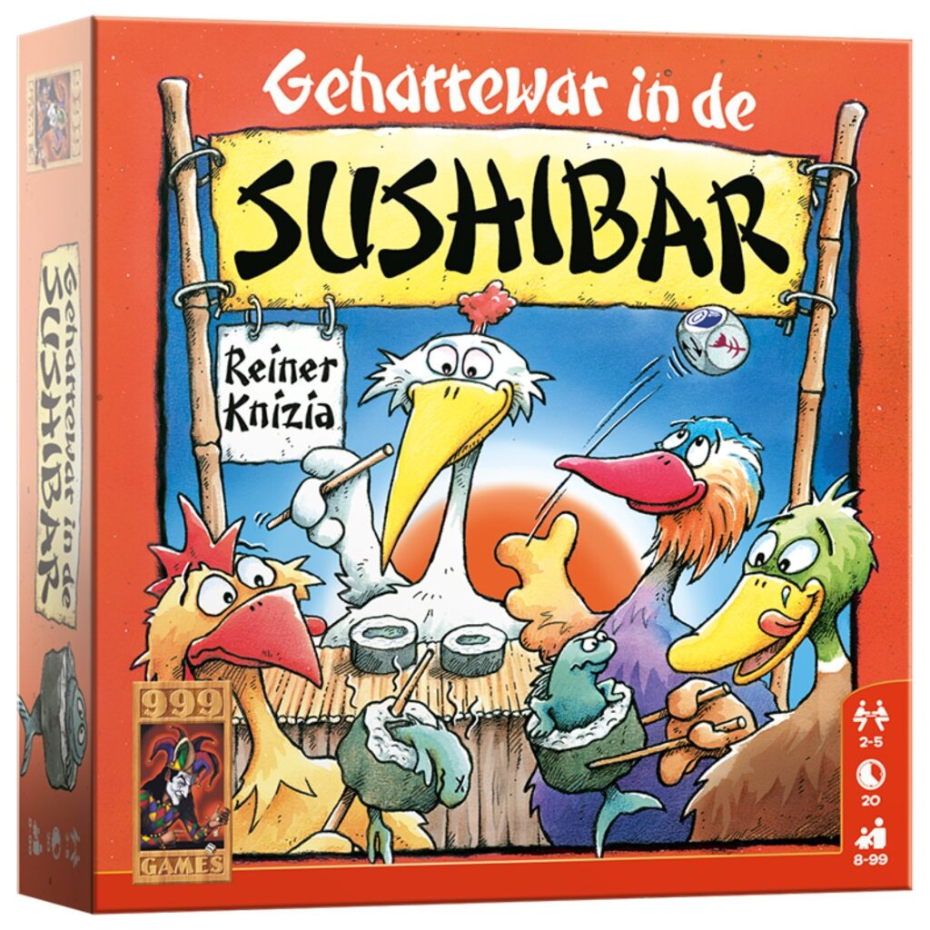 999Games Dobbelspel Geharrewar in de Sushibar 30-delig (NL)