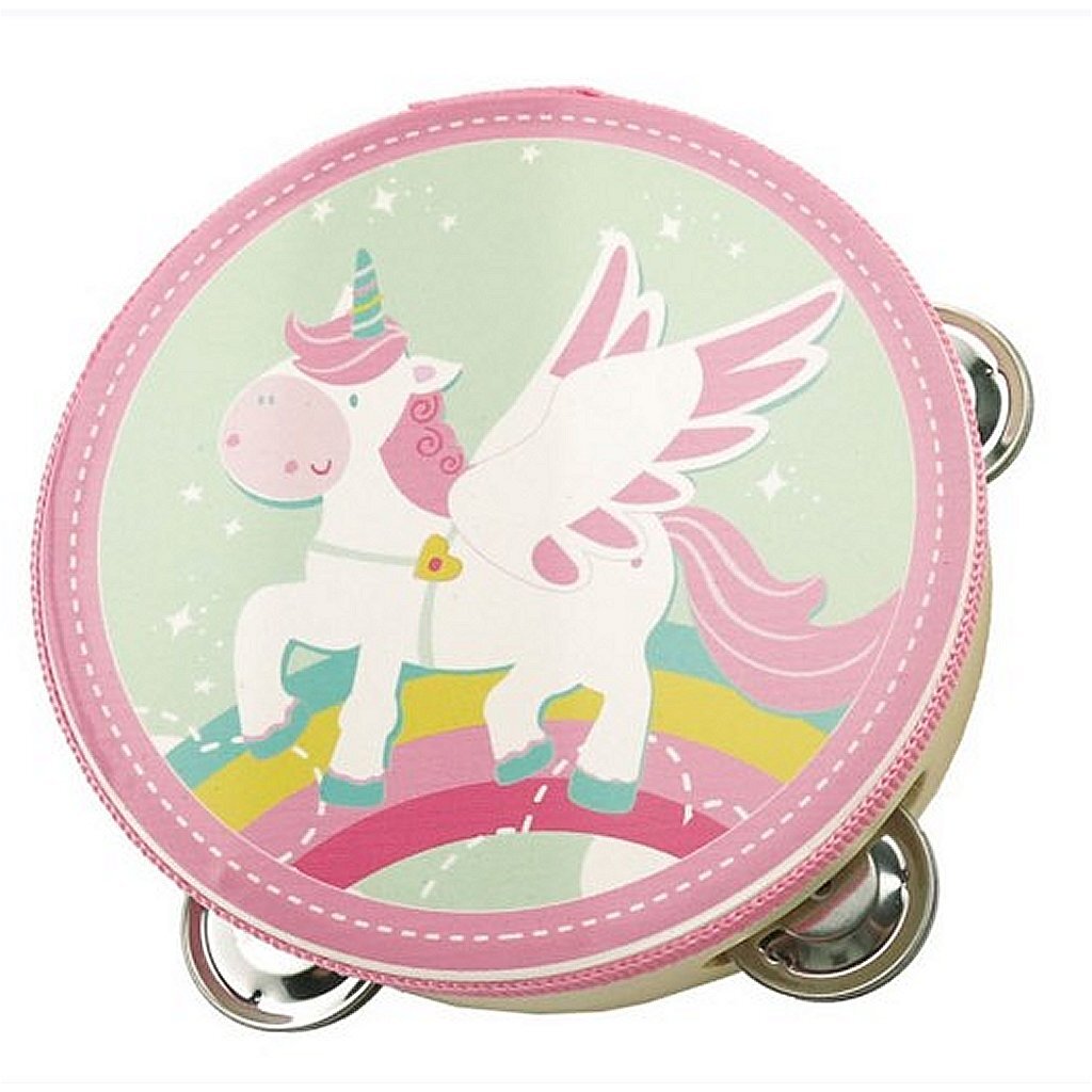 Einfach fir Kanner Unicorn Tambourine