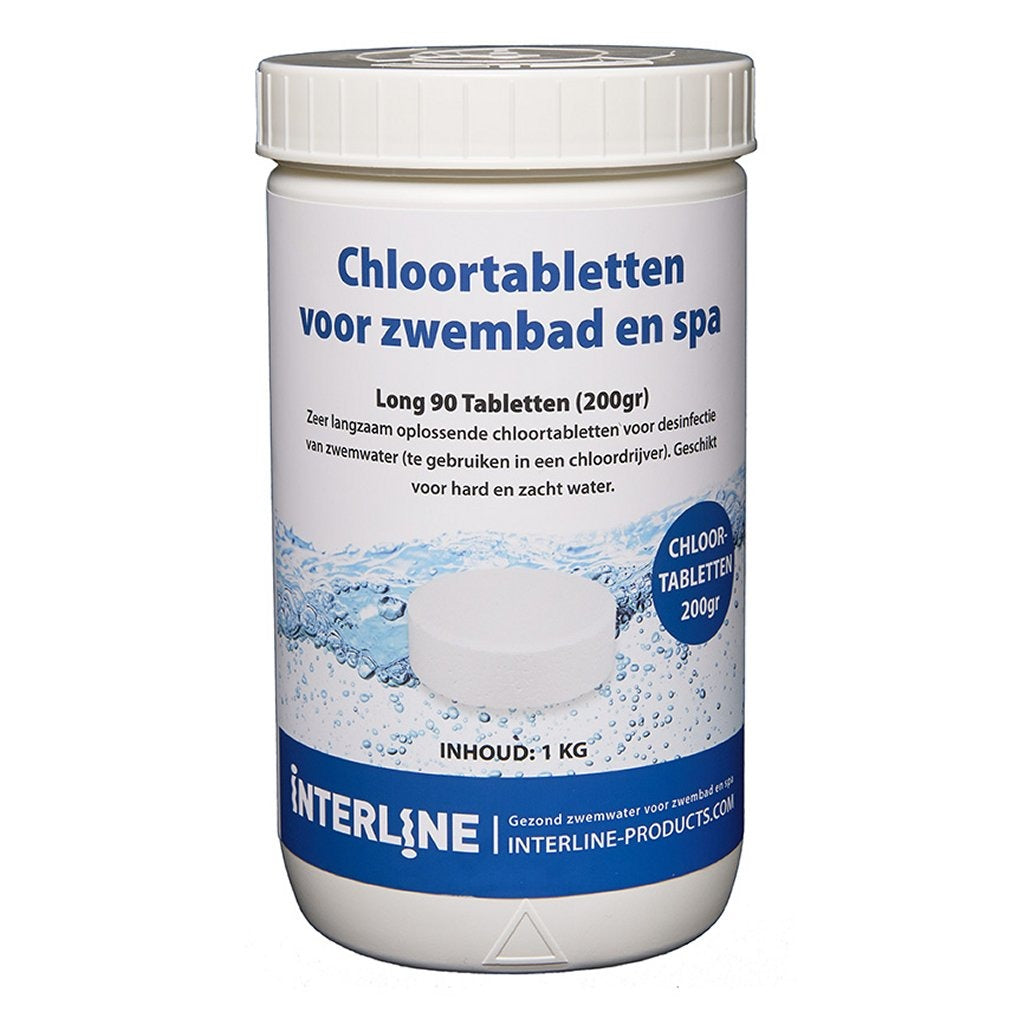 Interline Chloort -tabletter long90 200 för 1 kg