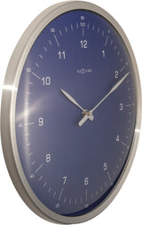 Nextime nextime ne-3243bl wandklok 60 minutes ø33 metaal blauw