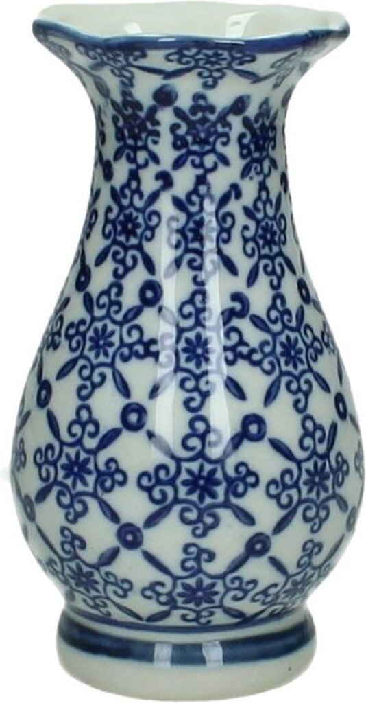 Ksten Ksten Vase Porzellan Blau 8x8x15cm