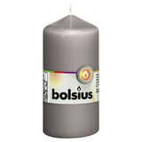 Bolsius Bolsius Stollen Candele 10 pezzi 120x58 mm grigio caldo