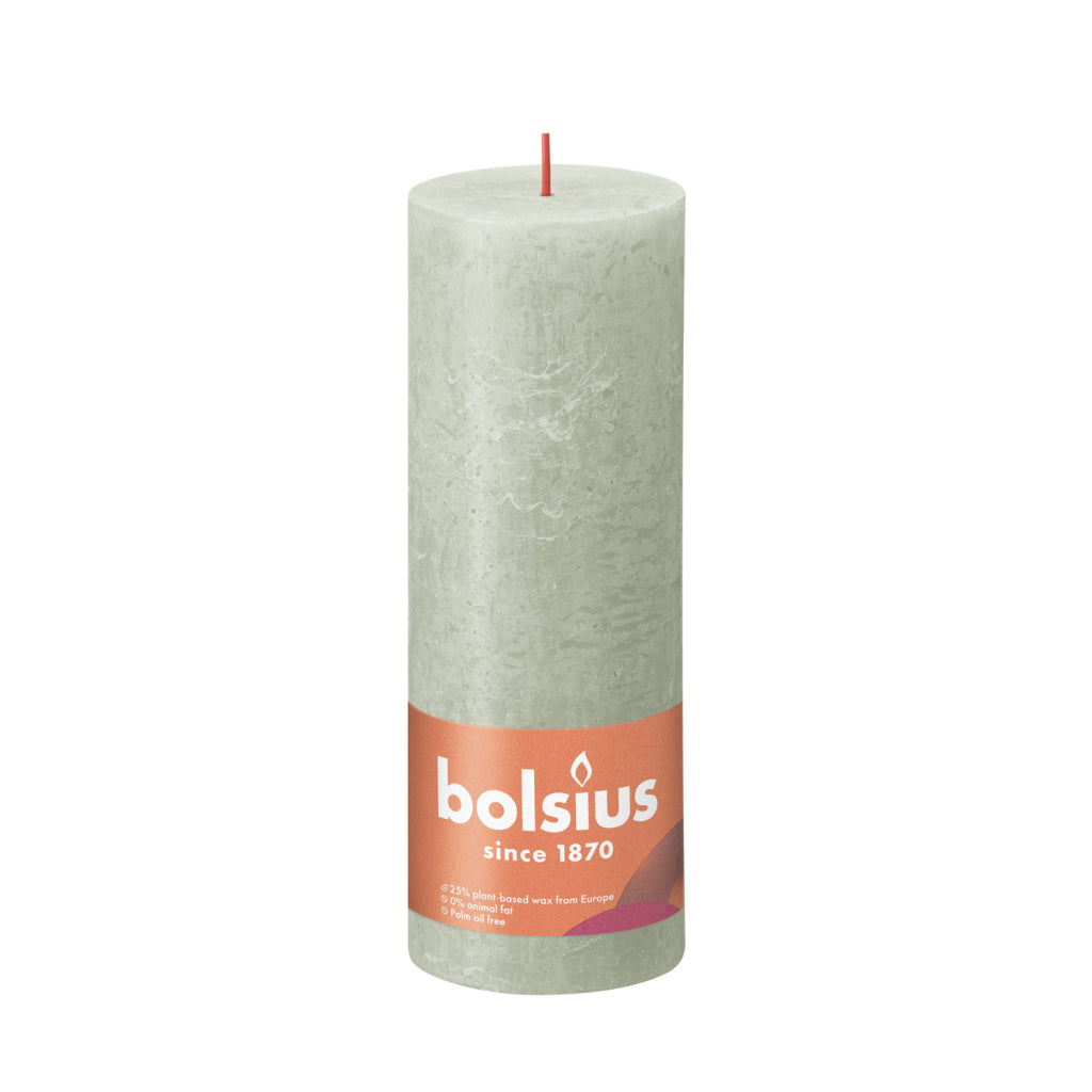 Bolsius Rustic Stub Candle Luucht gréng 19x6.8 cm