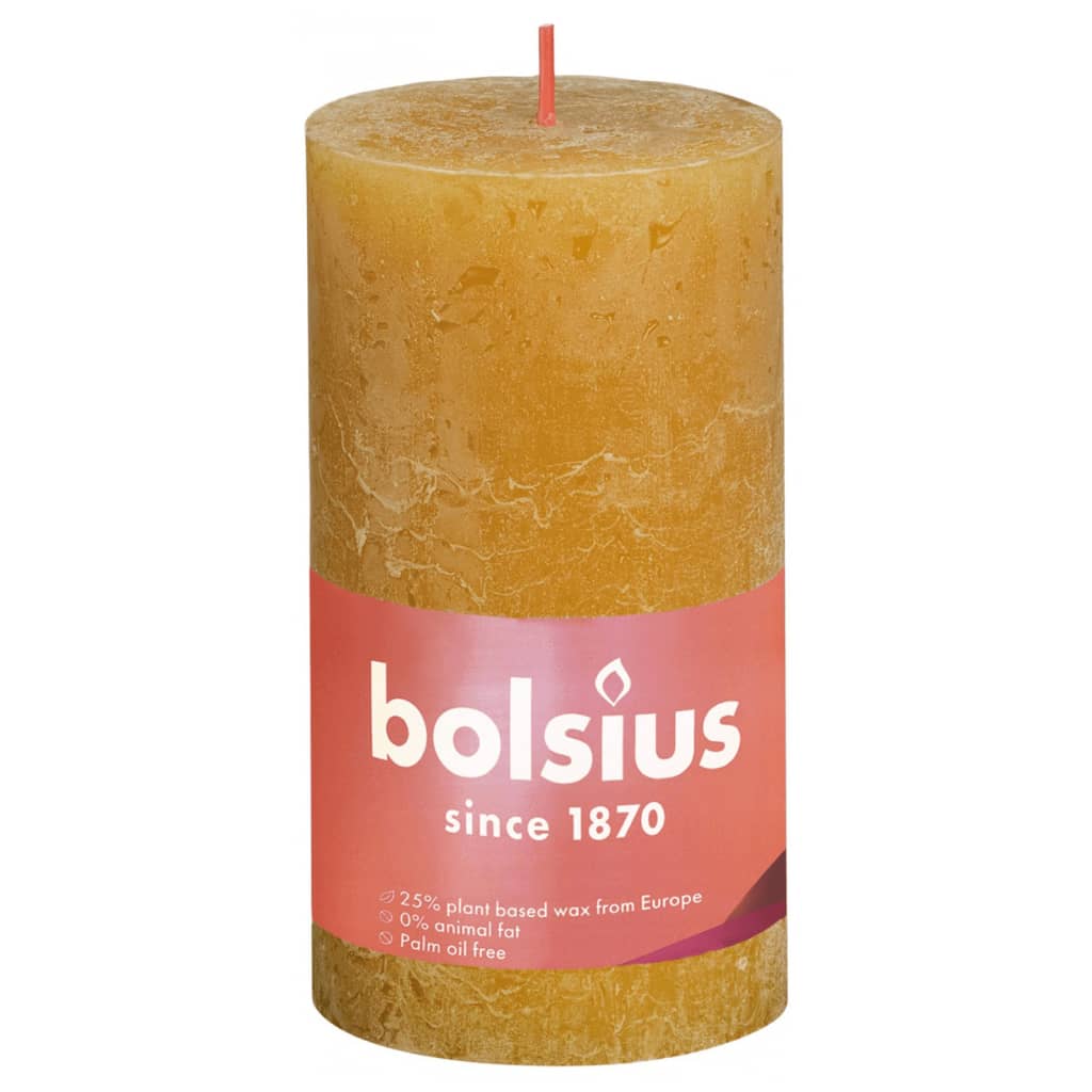 Bolsius Bolsius Stollen Shine 4 St Rustic 130x68 mm honninggul