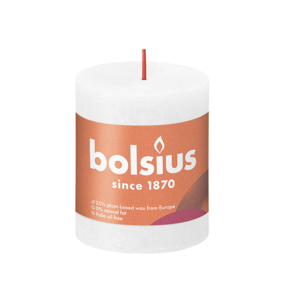 Bolsius Stub candle 8x6.8 cm white